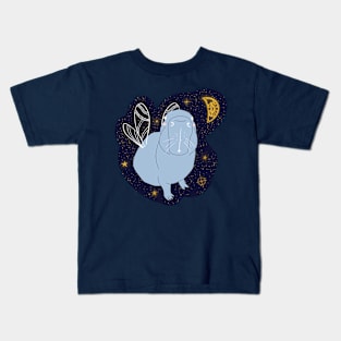 Curious Stellar Capybara Kids T-Shirt